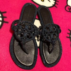 Tory Burch Knotted Pavé Sandal